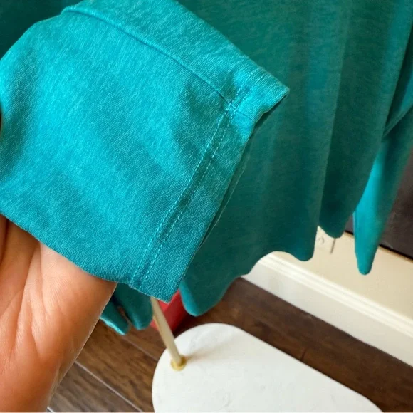 Beyond yoga women’s turquoise, long sleeve tank top/pullover/top size large - Picture 9 of 15